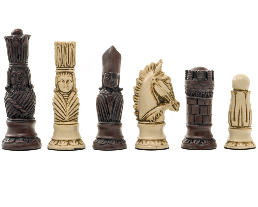 Berkeley Chess Victorian Russet sjakkbrikker