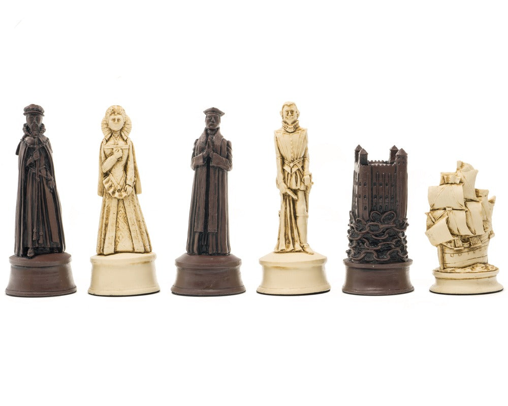 Berkeley Chess Elizabethan Russet sjakkbrikker