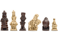 Berkeley Chess Alice in Wonderland Russet Sjakkbrikker