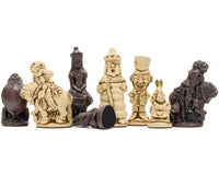 Berkeley Chess Alice in Wonderland Russet Sjakkbrikker