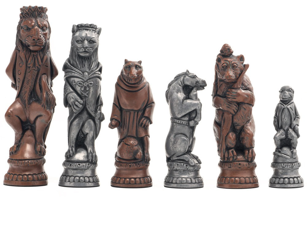 Berkeley Chess Reynard the Fox — metalliske sjakkbrikker