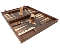 Manopoulos Wenge & Walnut Burl Backgammon-sett