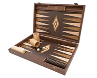 Manopoulos Wenge & Walnut Burl Backgammon-sett