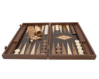 Manopoulos Wenge & Walnut Burl Backgammon-sett