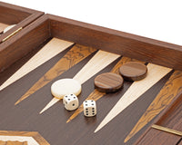 Manopoulos Wenge & Walnut Burl Backgammon-sett