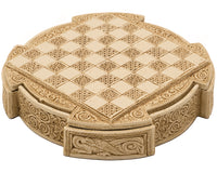 Isle of Lewis kompakt keltisk sjakksett 22,9 cm i elfenbensfarge