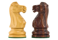 Supreme Series rosentre Staunton-sjakkbrikker – 8,9 cm
