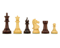Madrid-serien rosentre luksus-sjakkbrikker – 10 cm