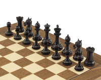 Columbus Series Ebenholt Sjakkbrikker – 10,2 cm