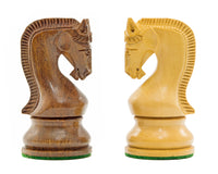 Leningrad Series Acacia Sjakkbrikker – 10,2 cm
