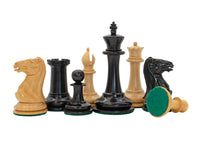 JJ Cooke eboniserte sjakkbrikker – 8,9 cm