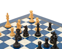 Oxford Series sjakksett i svart og blå Erable