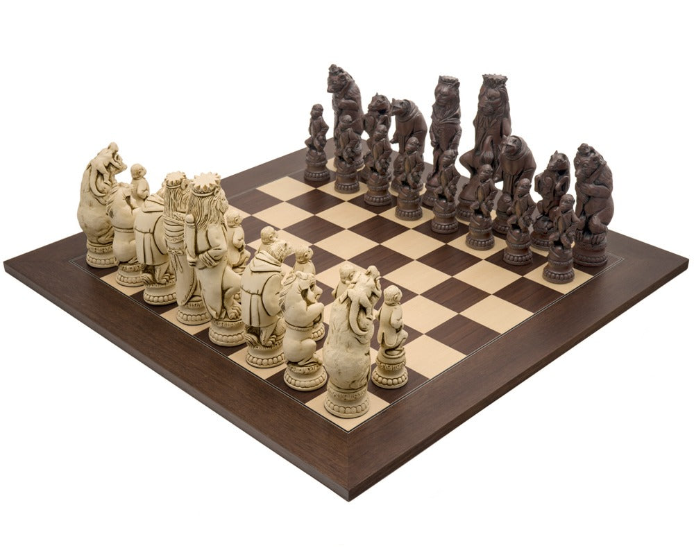 Berkeley Chess Reynard the Fox Russet og Palisander Grand Sjakksett