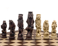 Berkeley Chess Reynard the Fox Russet og Palisander Grand Sjakksett