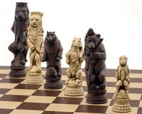 Berkeley Chess Reynard the Fox Russet og Palisander Grand Sjakksett