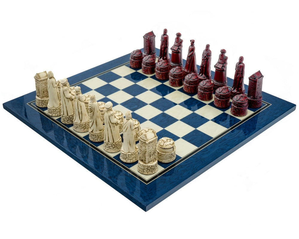 Berkeley Chess Skotsk Cardinal Blue sjakksett