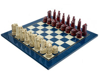 Berkeley Chess Skotsk Cardinal Blue sjakksett