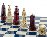 Berkeley Chess Skotsk Cardinal Blue sjakksett