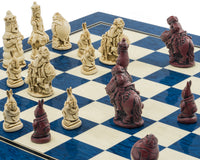 Berkeley Chess Alice in Wonderland Cardinal Blue Sjakksett