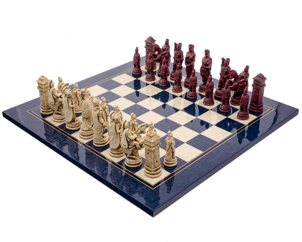 Berkeley Chess Roman Blue Cardinal sjakksett