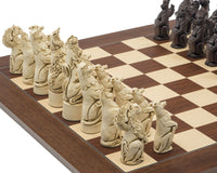 Berkeley Chess Royal Beasts Russet og Palisander Grand sjakksett