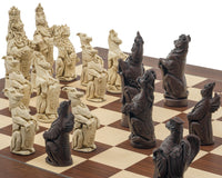 Berkeley Chess Royal Beasts Russet og Palisander Grand sjakksett