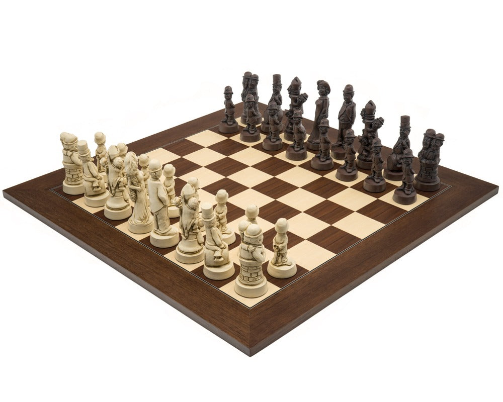 Berkeley Chess Movie Stars Grand sjakksett i russet og palisander