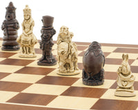 Berkeley Chess Alice i Eventyrland Russet og Mahogni Sjakksett