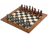 Berkeley Chess Movie Stars Grand sjakksett i metall og palisander