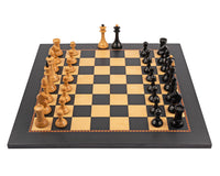 Rechapados Ferrer The Queen's Gambit offisielt 50 cm sjakksett med oppbevaringseske for sjakkbrikker