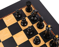 Rechapados Ferrer The Queen's Gambit offisielt 50 cm sjakksett med oppbevaringseske for sjakkbrikker