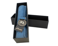 Manopoulos semsket rullbart reise-backgammon-sett - RAF Blue